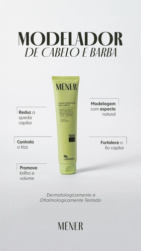 Creme Modelador de Cabelo Méner 110g
