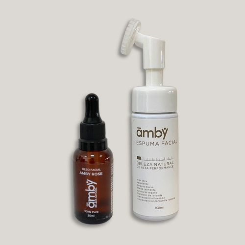 Kit Skincare todas as peles - Espuma Limpeza e Óleo Rosa Mosqueta 100% puro