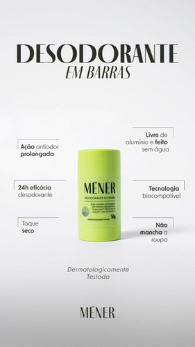 Desodorante em Barra 50g - Compre 3