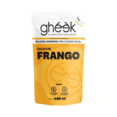 Brodo Frango Gheek Pouche - 480ml - Caldo de Ossos