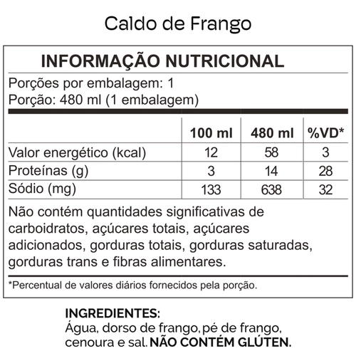Brodo Frango Gheek Pouche - 480ml - Caldo de Ossos
