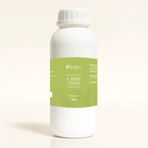 Óleo essencial de Capim Limão (Cymbopogon citratus) ORGÂNICO - 1L