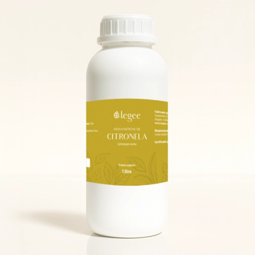 Óleo essencial de Citronela (Cymbopogon nardus) ORGÂNICO - 1L