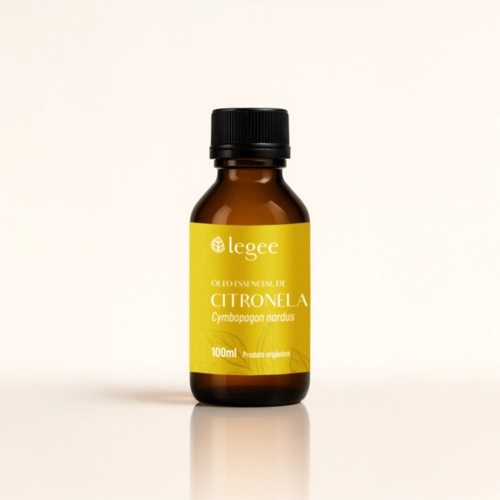 Óleo essencial de Citronela (Cymbopogon nardus) ORGÂNICO - 100mL