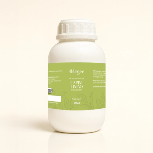 Óleo essencial de Capim Limão (Cymbopogon citratus) ORGÂNICO - 500mL