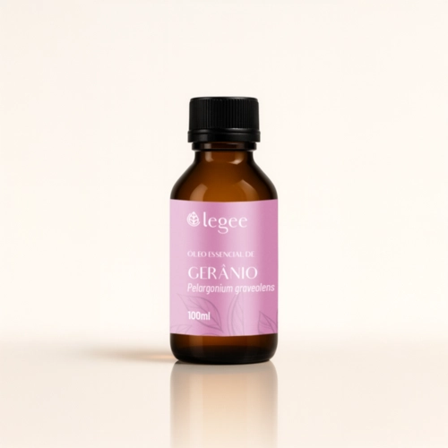 Óleo essencial de Gerânio Bourbon (Pelargonium graveolens) - 100mL