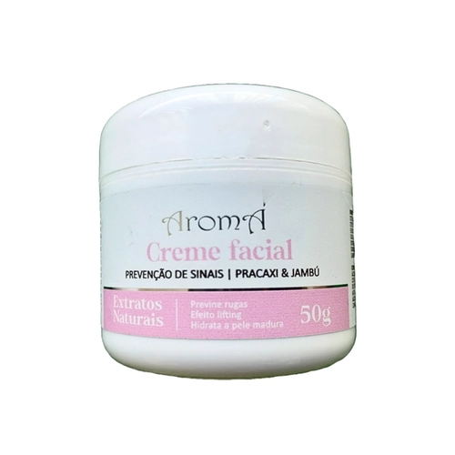 Creme Facial Natural Anti Sinais Pracaxi e Jambú Aromá 50g