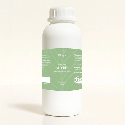 Hidrolato de Alecrim (Rosmarinus officinalis QT Cânfora) ORGÂNICO - 1L