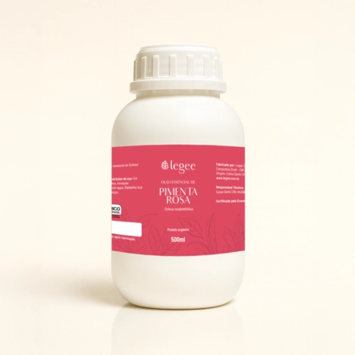 Óleo essencial de Pimenta Rosa (Schinus terebinthifolius) ORGÂNICO - 500mL