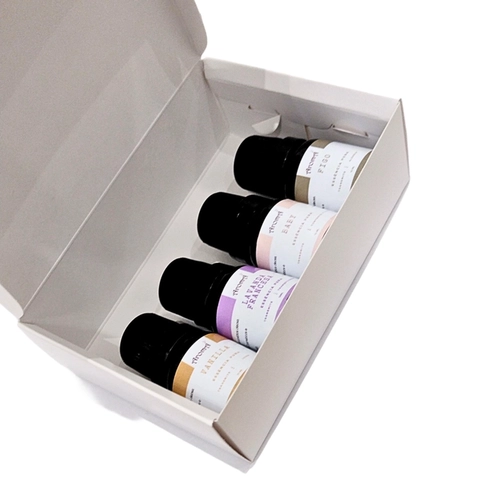 Kit 4 Essências Puras Aromáticas Aromá - Caixa Presente