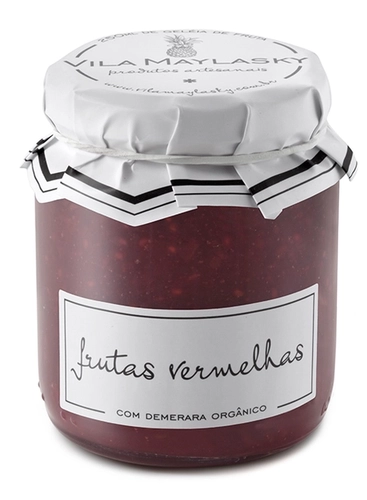 Geleia de Frutas Vermelhas c/Açucar Demerara Orgânico