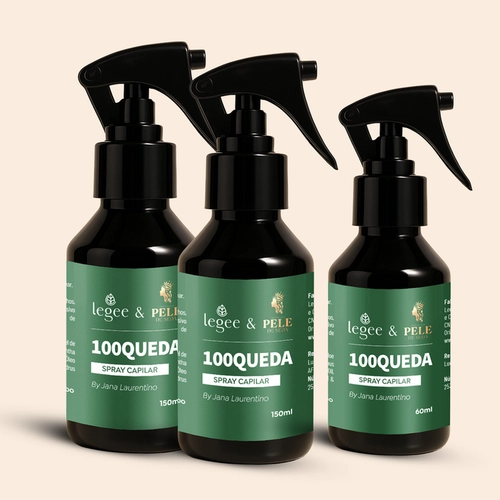 Spray Capilar 100 Queda Kit 2 Frascos 150 ml + 60ml grátis
