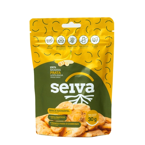 Banana Liofilizada Snack Prata 30g