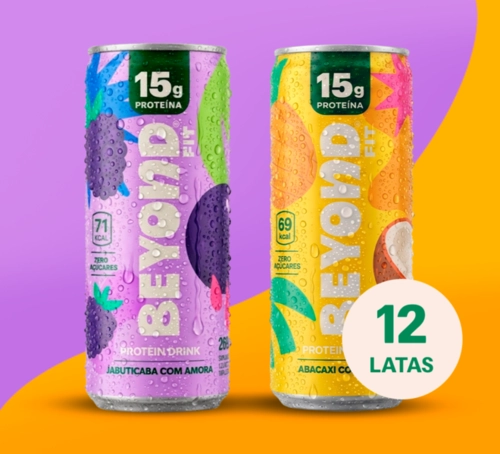 Abacaxi com coco e Jabuticaba com amora (12 latas)