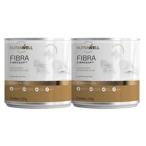 Nutrawell Fibra Fibregum Neutro 100% Vegetal Kit 2x