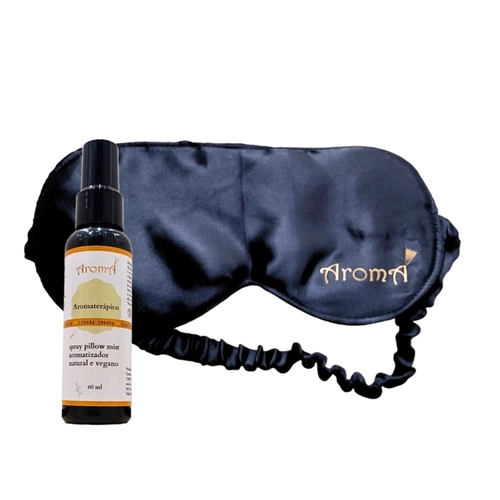 Kit Durma Bem Spray Pillow Mist + Máscara de Cetim Aromá