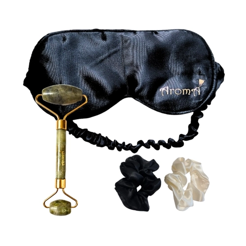 Kit Autocuidado Aromá Máscara de Dormir + Massageador + Scrunchies