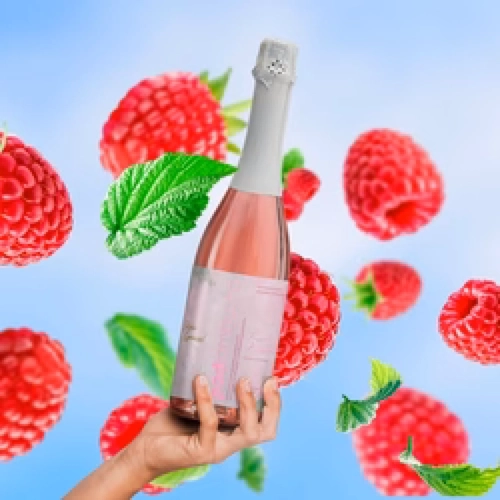 Espumante de Kombucha - Cereja e Framboesa