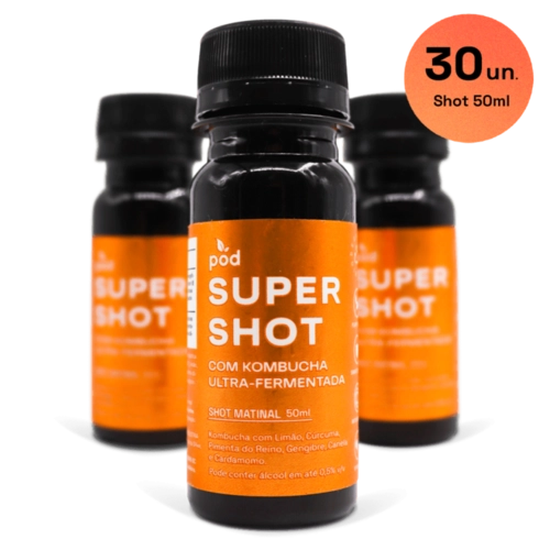 Kit 30 Super Shots de Kombucha Pod 50ml