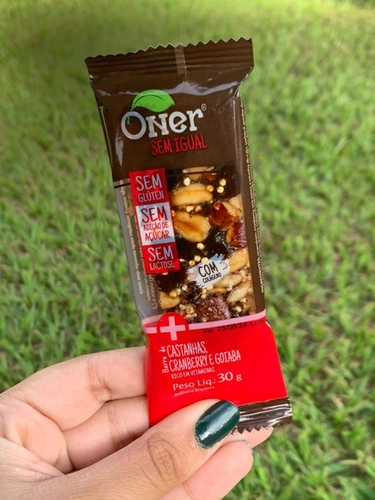 Barra De Castanhas E Cranberry Oner - 12 Unidades De 27 G