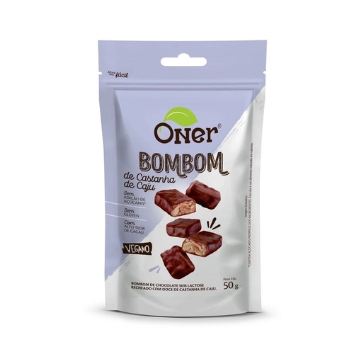 Bombom de Castanha de Caju Zero Açucar Oner - 50gr