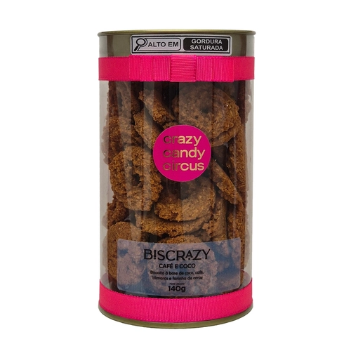 Biscoito Doce Biscrazy Café e Coco 140g
