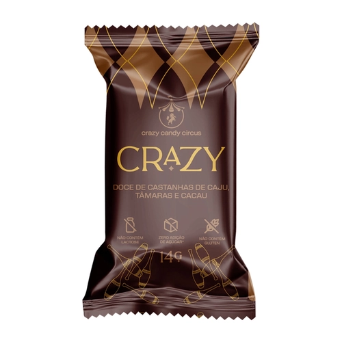 Doce Crazy Cacau ZERO 14g (Zero Açúcar Adicionado)