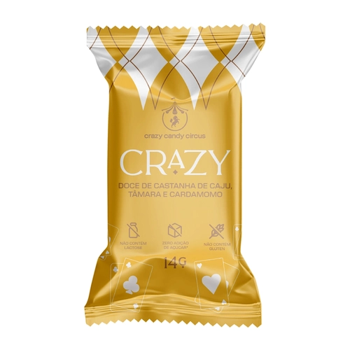 Doce Crazy Cardamomo c/ Tâmara ZERO 14g (Zero Açucar Adicionado e Sem Leite de Coco)