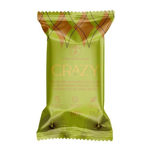 Doce Crazy Erva-doce ZERO 14g  (Zero Açúcar Adicionado)