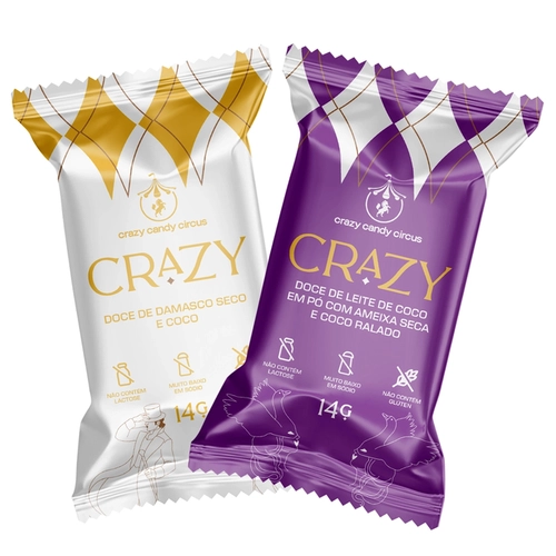Kit Doces Crazy Zero Caju 2 un. 14g ( Ameixa e Damasco)