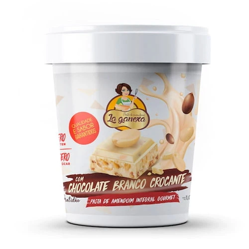 PASTA DE AMENDOIM CHOCOLATE BRANCO 0,450KG