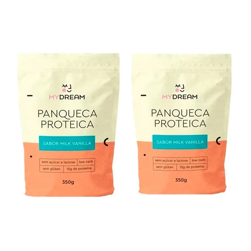 Combo 2 Panquecas Proteicas Milk Vanilla com 10% OFF