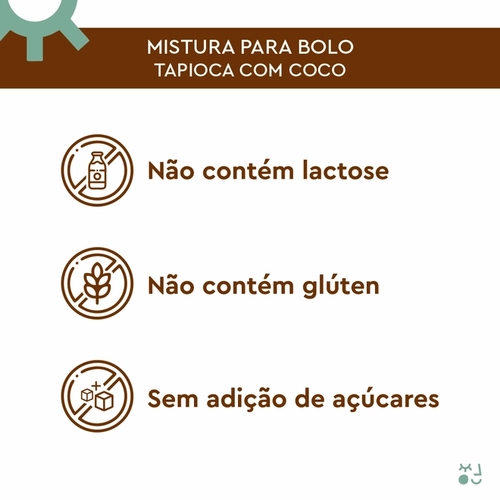 Mistura para Bolo Tapioca com Coco